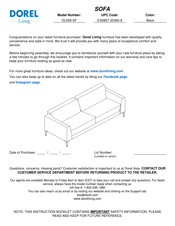 Dorel Living DL059-SF Manuals | ManualsLib