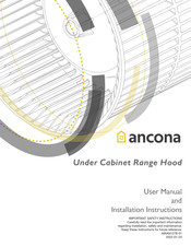 Ancona AN-1278 User Manual And Installation Instructions