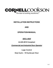 CornellCookson SDCL-5025 Installation Instructions And Operation Manual