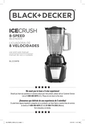 Black & Decker ICECRUSH BL2208PB Use And Care Manual