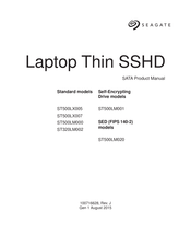 Seagate ST500LX005 Product Manual