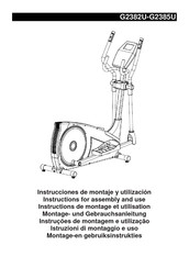 BH FITNESS G2385U Instructions For Assembly And Use