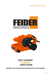 Feider Machines FPB900W Original Instructions Manual