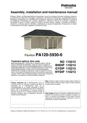 Lemeks Palmako PA120-5930-6 Assembly, Installation And Maintenance Manual