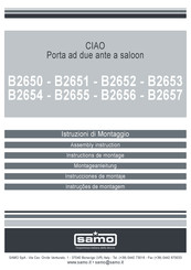Samo CIAO B2650 Assembly Instruction Manual