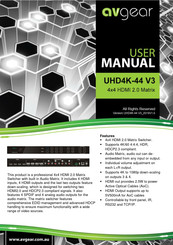 AVGear UHD4K-44 V3 User Manual