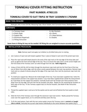 Aussie Tonneau ATR01155 Fitting Instruction
