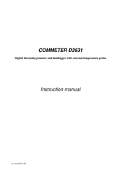 Wuntronic COMMETER D3631 Instruction Manual