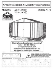 Arrow LW1012-A1 Owner's Manual & Assembly Instructions