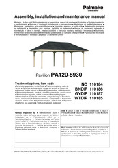 Lemeks Palmako Connect Bianca PA120-5930 Assembly, Installation And Maintenance Manual