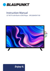 Blaupunkt BP3200HDV7100 Instruction Manual