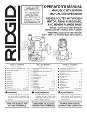 RIDGID R29303 Operator's Manual