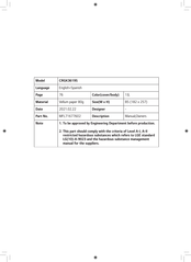 Signature Kitchen Suite CRGK3619S Owner's Manual