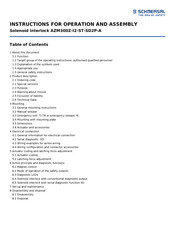 schmersal AZM300Z-I2-ST-SD2P-A Instructions For Operation Manual