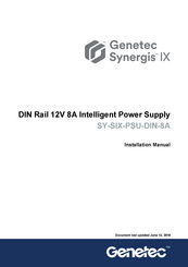 Genetec SY-SIX-PSU-DIN-8A Installation Manual