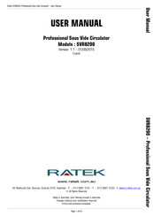 Ratek SVR8200 User Manual