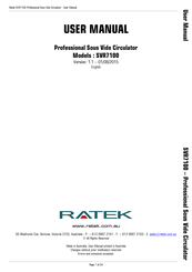 Ratek SVR7100 User Manual