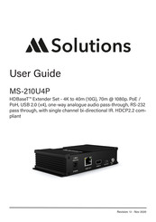 MSolutions MS-210U4P User Manual