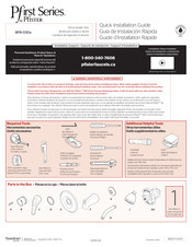 Pfister Pfirst 8P8-030 Series Quick Installation Manual