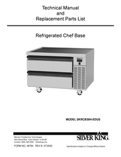 Silver King SKRCB38H-EDUS Technical Manual And Replacement Parts List