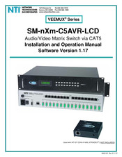 NTI VEEMUX VEEMUX SM-nXm-C5AVR-LCDSeries Installation And Operation Manual