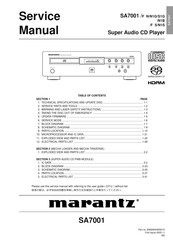 Marantz SA7001/S Service Manual