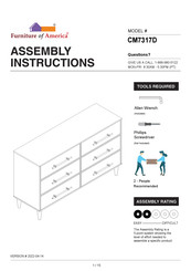 Furniture of America CM7317D Assembly Instructions Manual