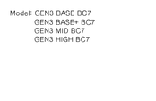 Harman GEN3 MID BC7 Instructions Manual