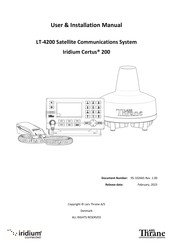 Lars Thrane Iridium Certus 200 User & Installation Manual