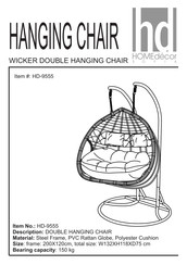 Home Decor HD-9555 Manual
