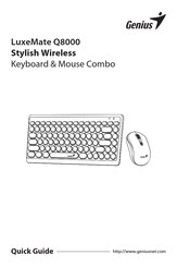 Genius KYE Systems Genius LuxeMate Q8000 Quick Manual