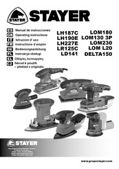 stayer LH227E Operating Instructions Manual