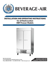 Beverage-Air HBF44HC-1-HS Installation And Operating Instructions Manual