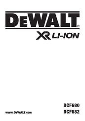 DeWalt DCF680G2F-QW Manual