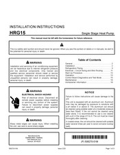 Haier HRG15 Installation Instructions Manual
