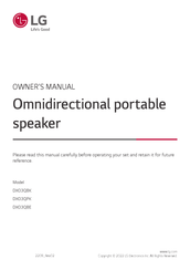 LG DXO3QBK Owner's Manual