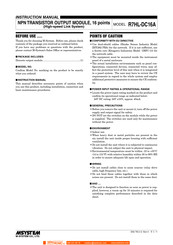 M-System R7HL-DC16A-R Instruction Manual