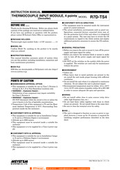 M-system R7D-TS4/UL Instruction Manual