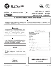 Haier GE NF97UM Installation Instructions Manual