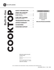 GE CAFE JGP5036 Owner's Manual