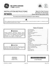 Haier GE NF96DS Installation Instructions Manual