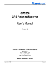 Maretron GPS200-01 User Manual