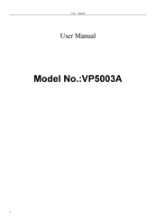 Rainbow Time Technology VP5003A User Manual