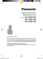 Panasonic KX-TGB110E Operating Instructions Manual
