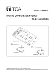 Toa TS-D1100 Series Instruction Manual