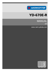 Yokota YD-670E-R Manual