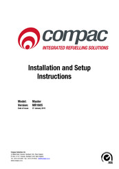 Compac Master MR160S Installation And Setup Instructions