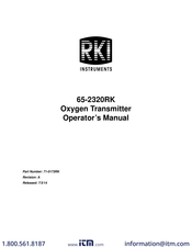RKI Instruments 65-2320RK Operator's Manual