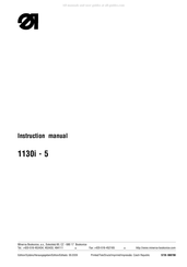 Minerva Boskovice 1130i-5 Series Instruction Manual