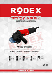 RODEX X104 Instruction Manual